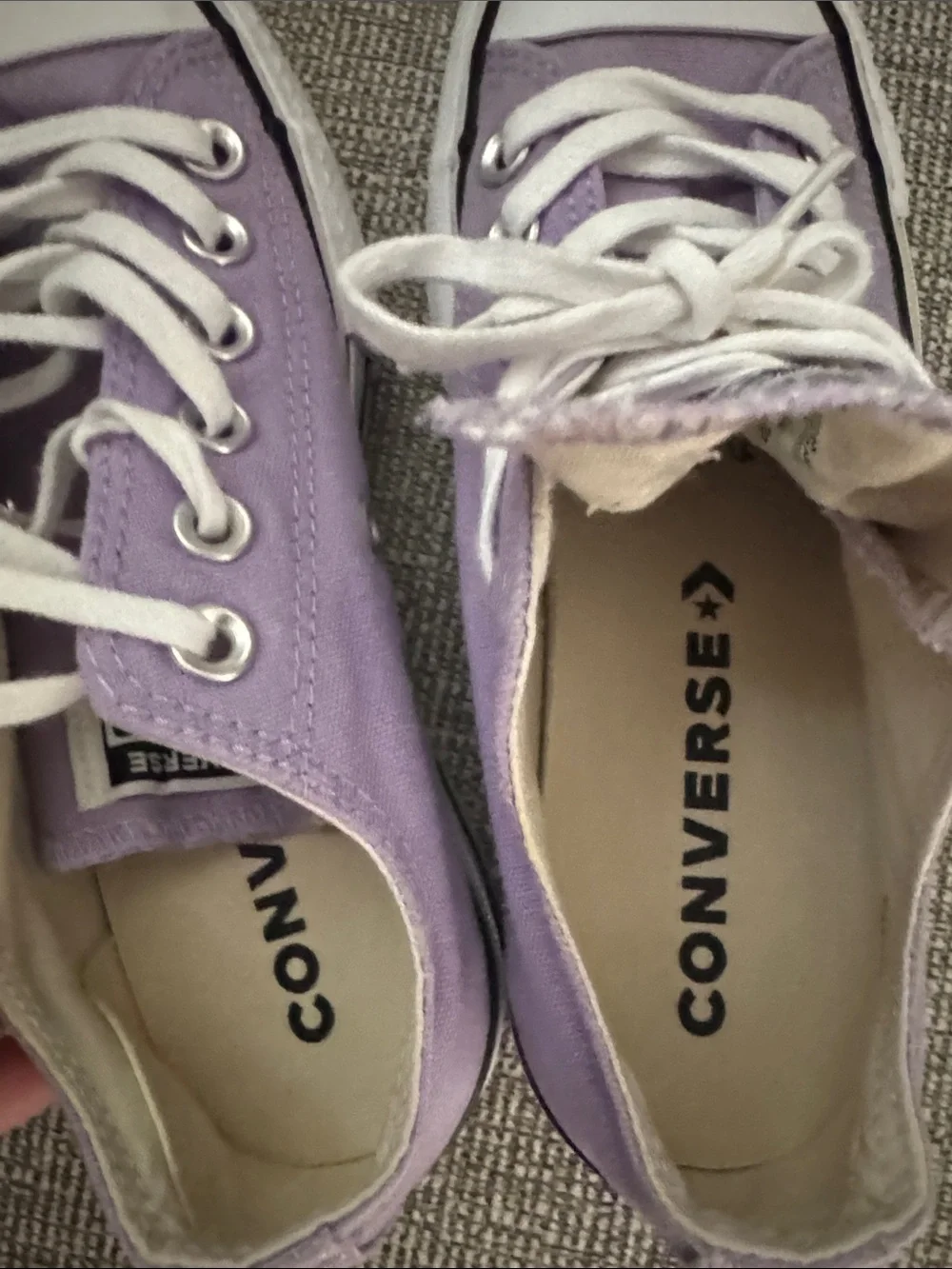 Converse platform Lavender Low Top All Star Sneakers